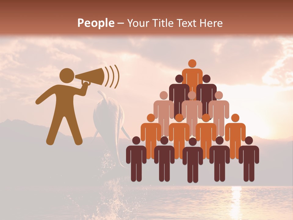 Beautiful Dolphin PowerPoint Template