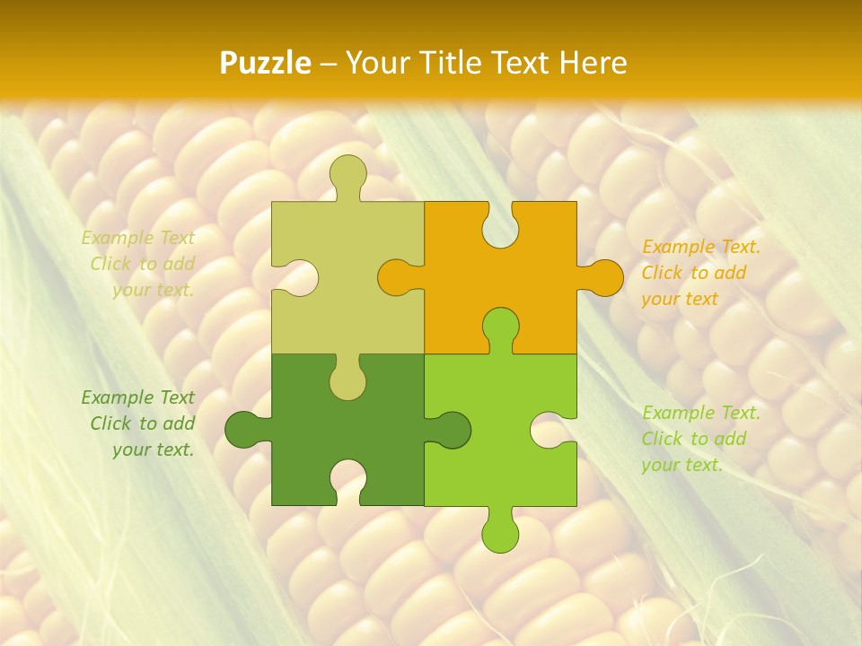 Imagem De Milho PowerPoint Template