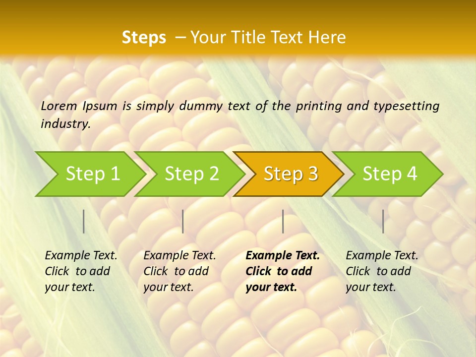 Imagem De Milho PowerPoint Template