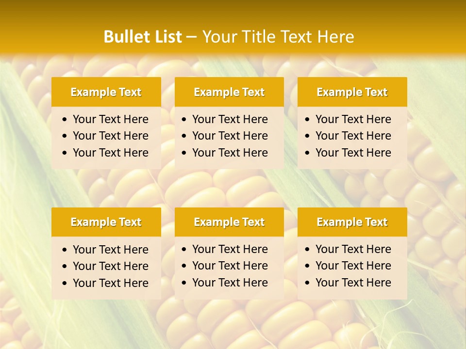 Imagem De Milho PowerPoint Template