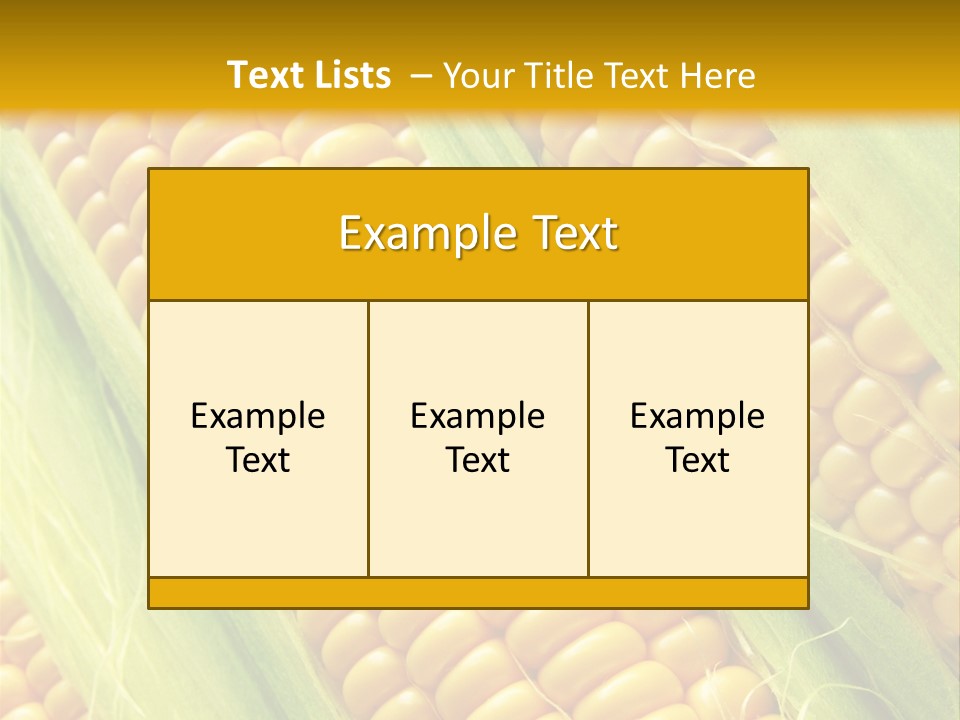 Imagem De Milho PowerPoint Template