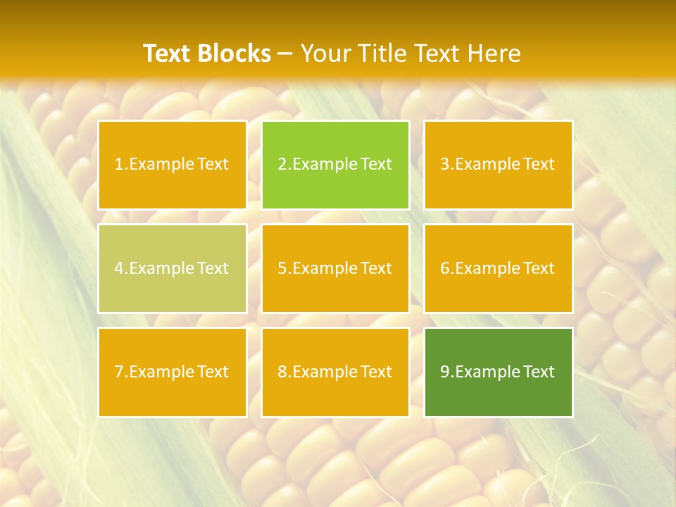 Imagem De Milho PowerPoint Template