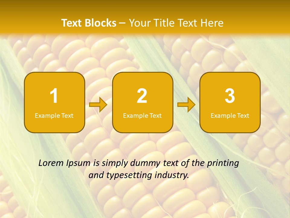 Imagem De Milho PowerPoint Template