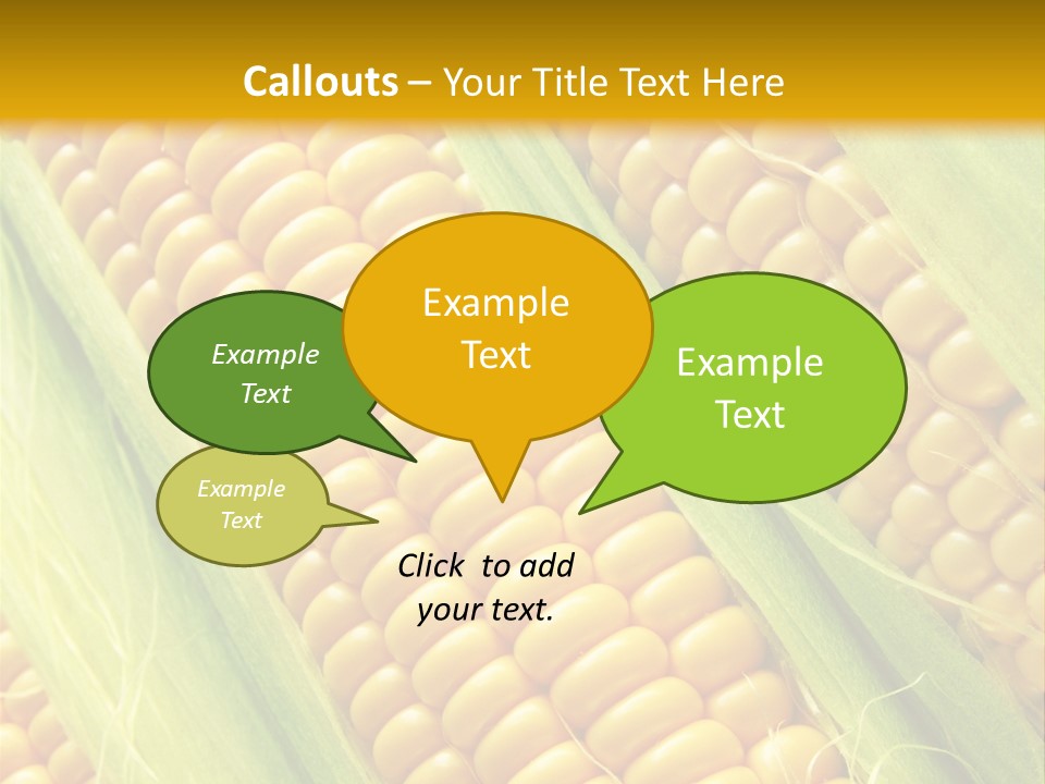 Imagem De Milho PowerPoint Template