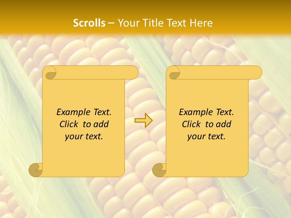 Imagem De Milho PowerPoint Template