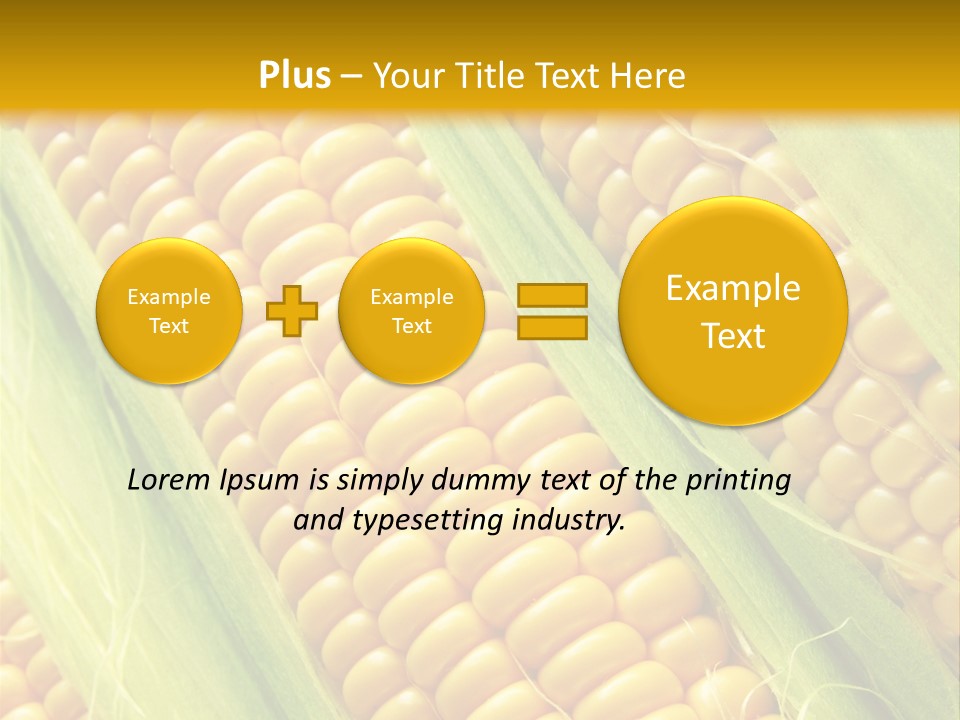 Imagem De Milho PowerPoint Template