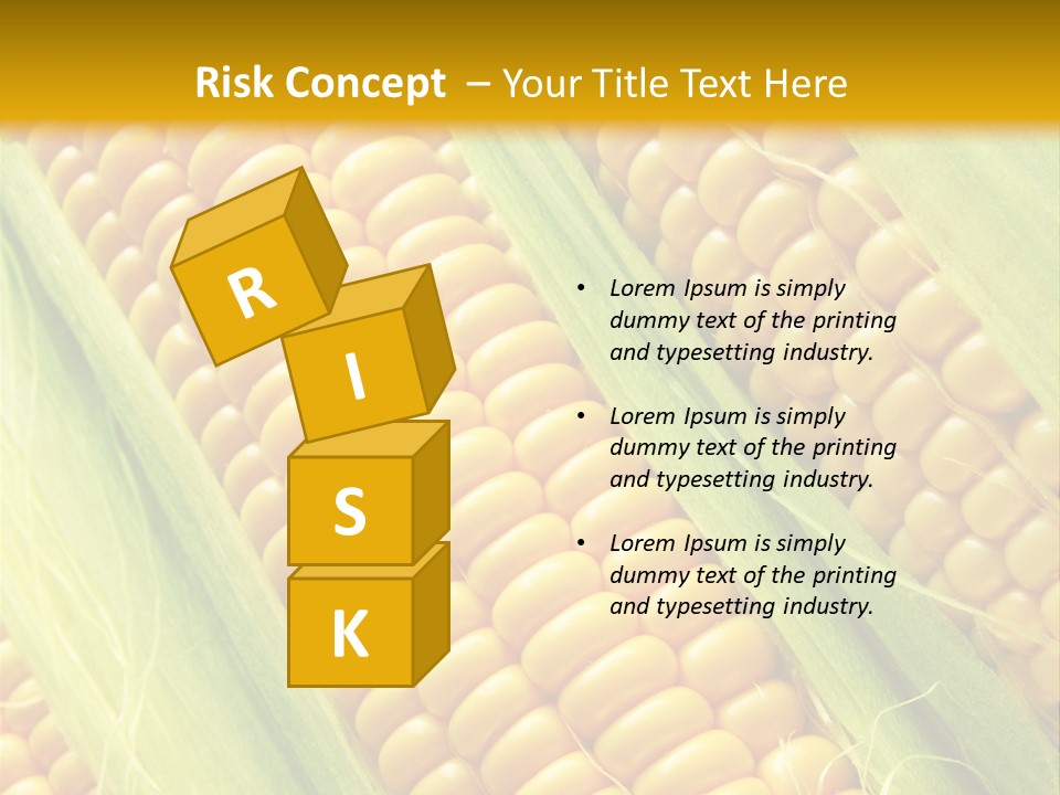 Imagem De Milho PowerPoint Template