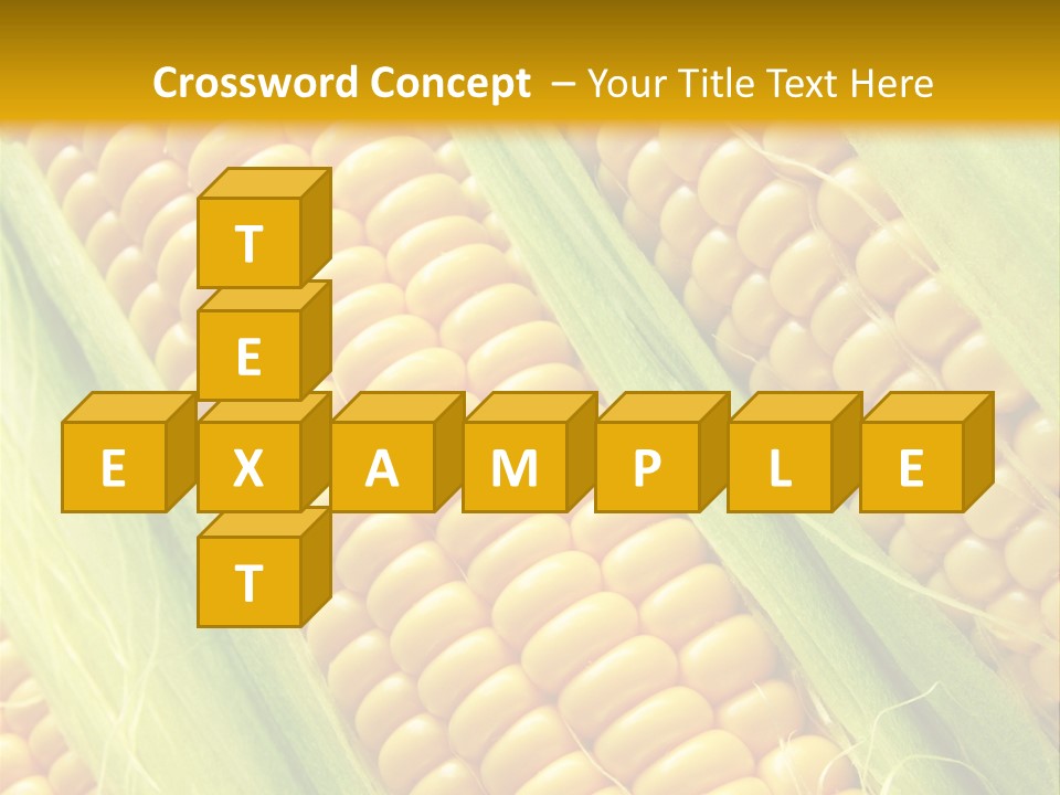 Imagem De Milho PowerPoint Template