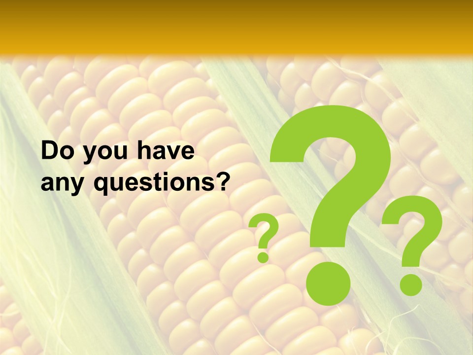 Imagem De Milho PowerPoint Template