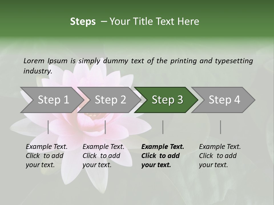 Water Lily PowerPoint Template