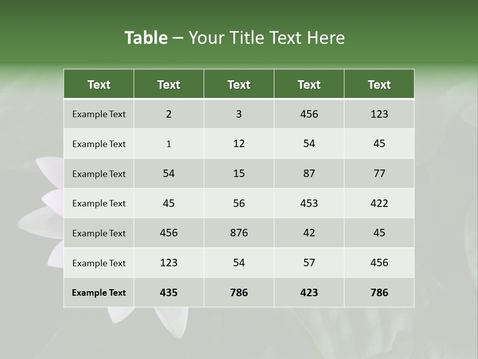 Water Lily PowerPoint Template