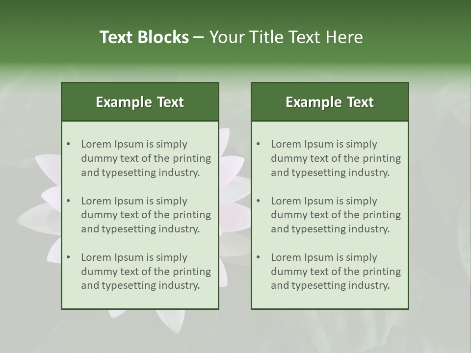 Water Lily PowerPoint Template