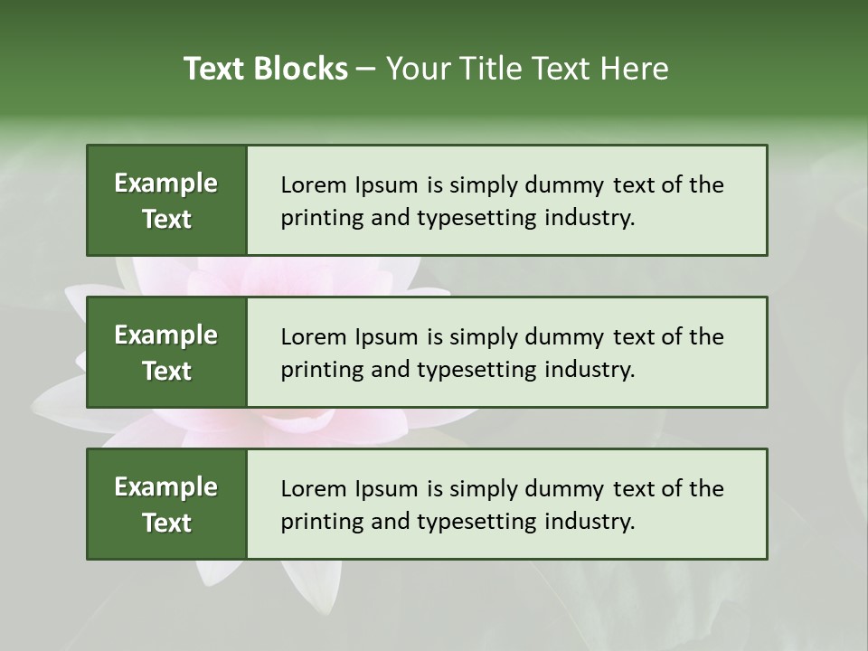 Water Lily PowerPoint Template