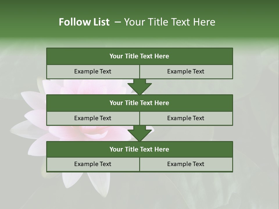 Water Lily PowerPoint Template