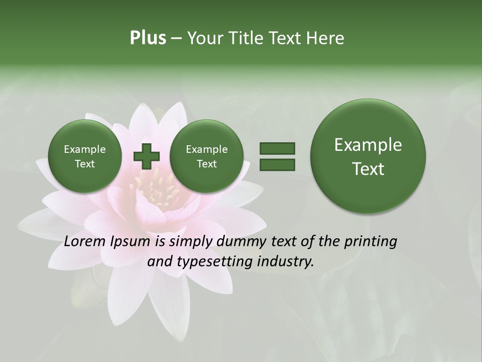 Water Lily PowerPoint Template