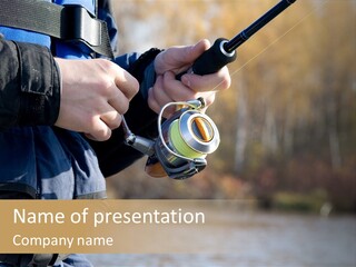 Minnow Bass Suspending PowerPoint Template