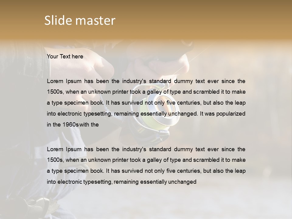 Minnow Bass Suspending PowerPoint Template