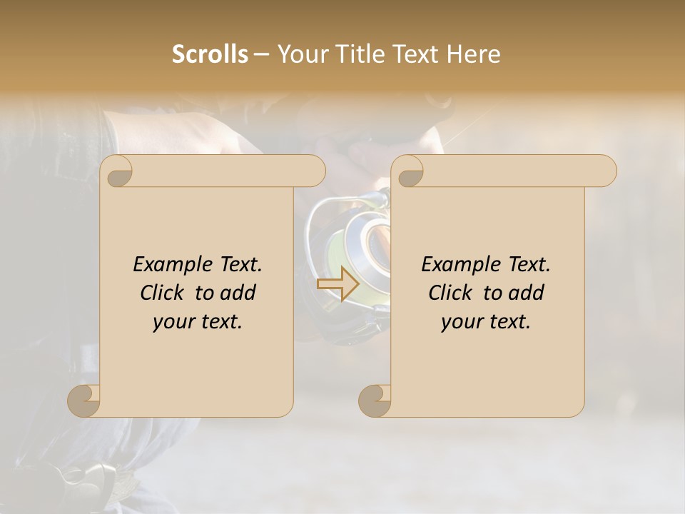 Minnow Bass Suspending PowerPoint Template