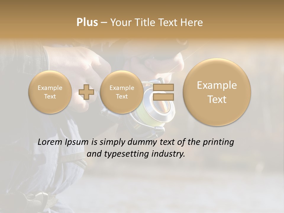 Minnow Bass Suspending PowerPoint Template