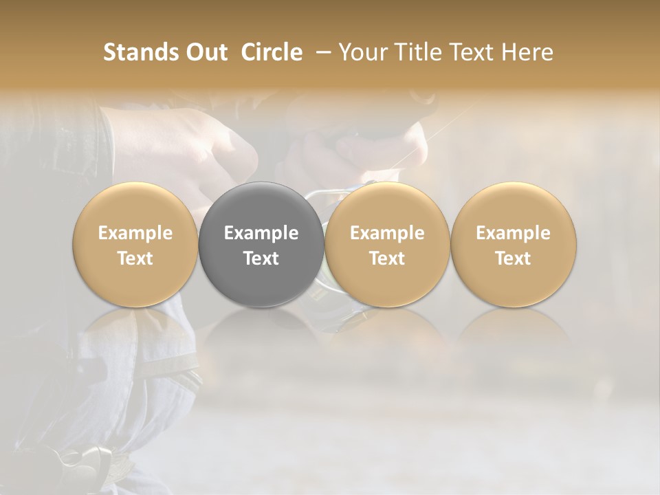 Minnow Bass Suspending PowerPoint Template