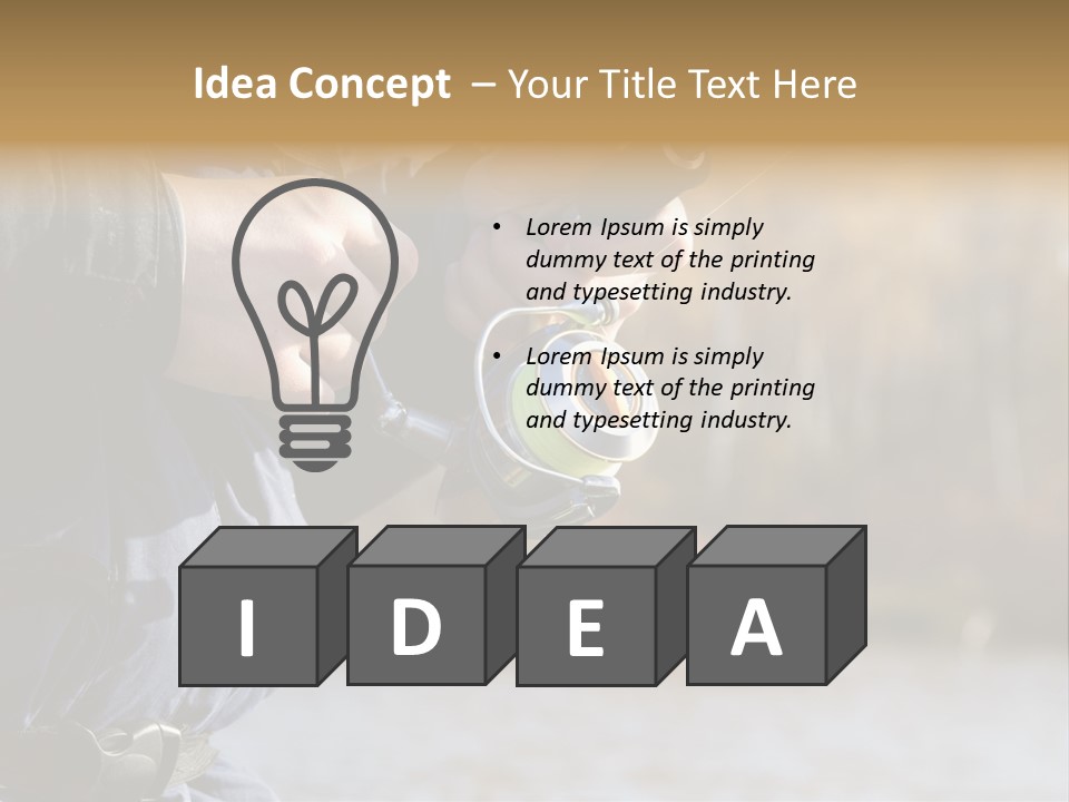 Minnow Bass Suspending PowerPoint Template