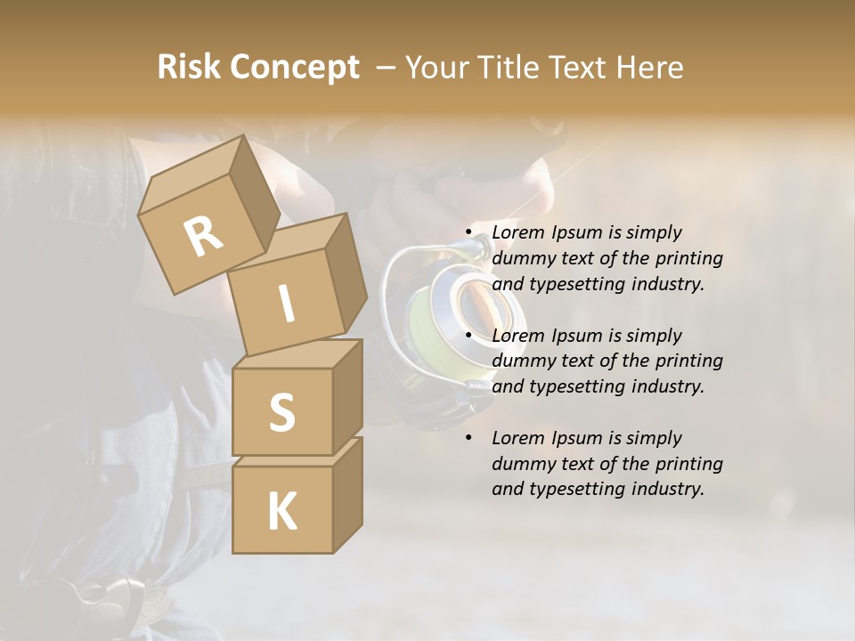 Minnow Bass Suspending PowerPoint Template