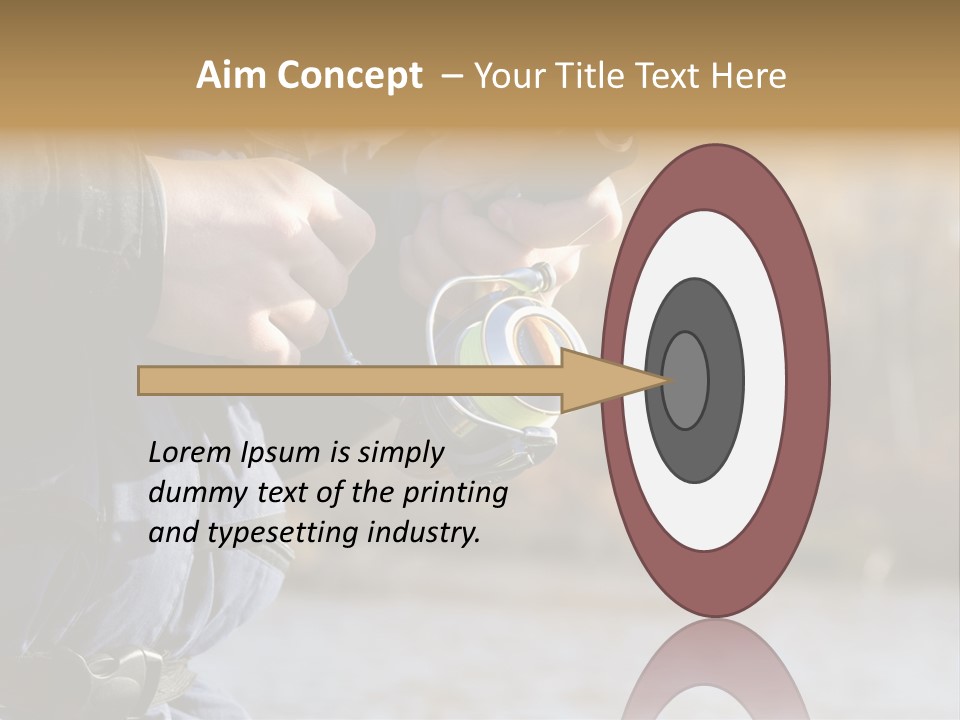 Minnow Bass Suspending PowerPoint Template