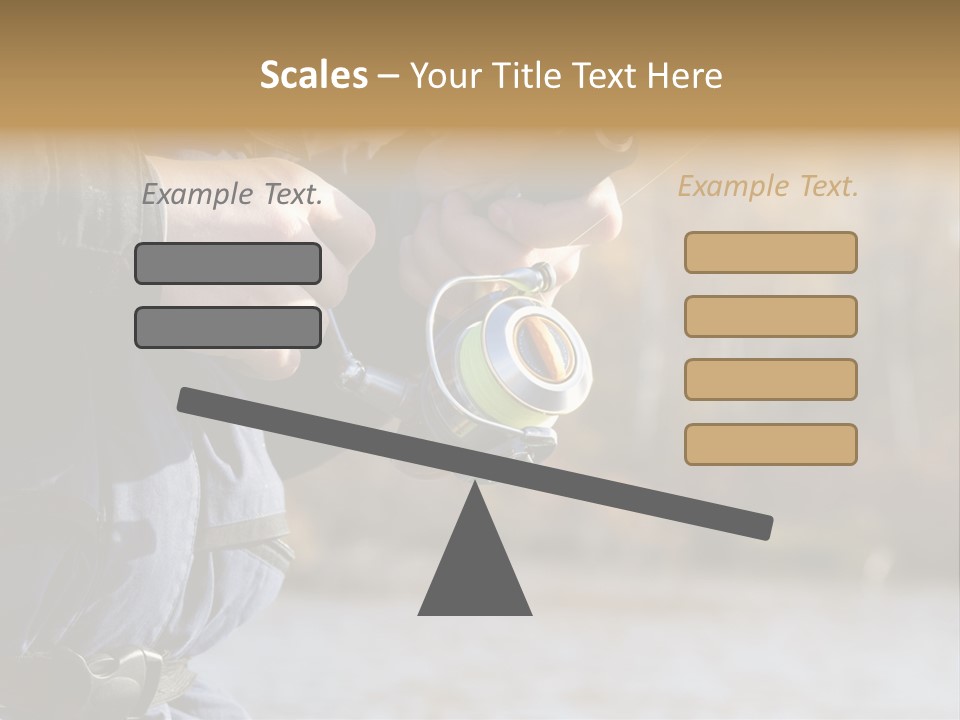 Minnow Bass Suspending PowerPoint Template