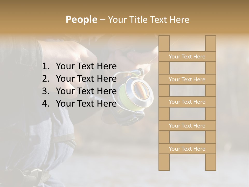 Minnow Bass Suspending PowerPoint Template