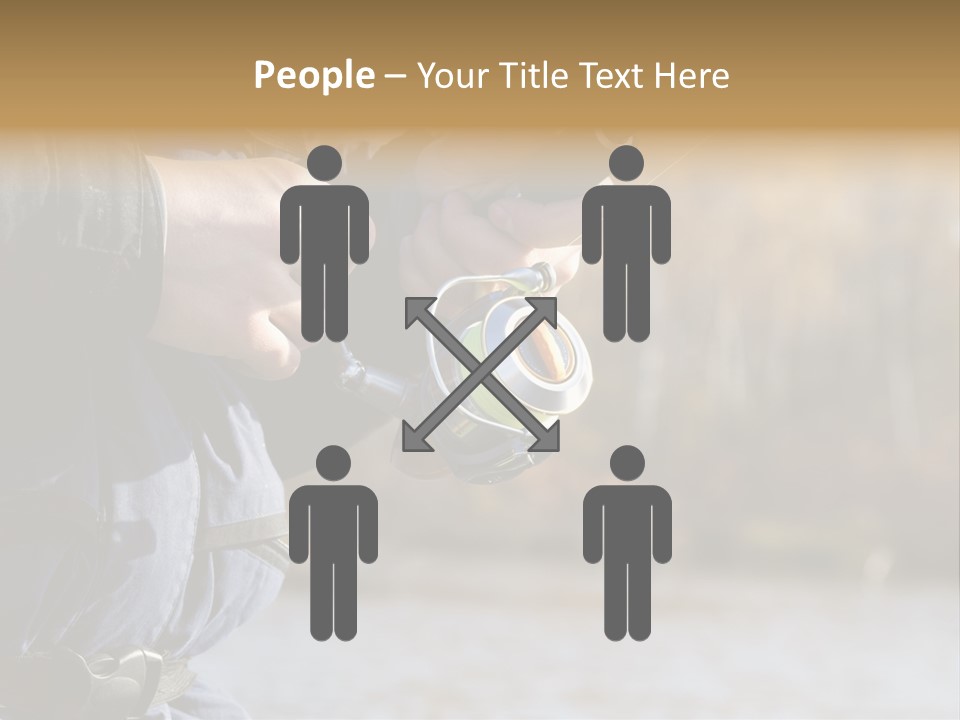 Minnow Bass Suspending PowerPoint Template