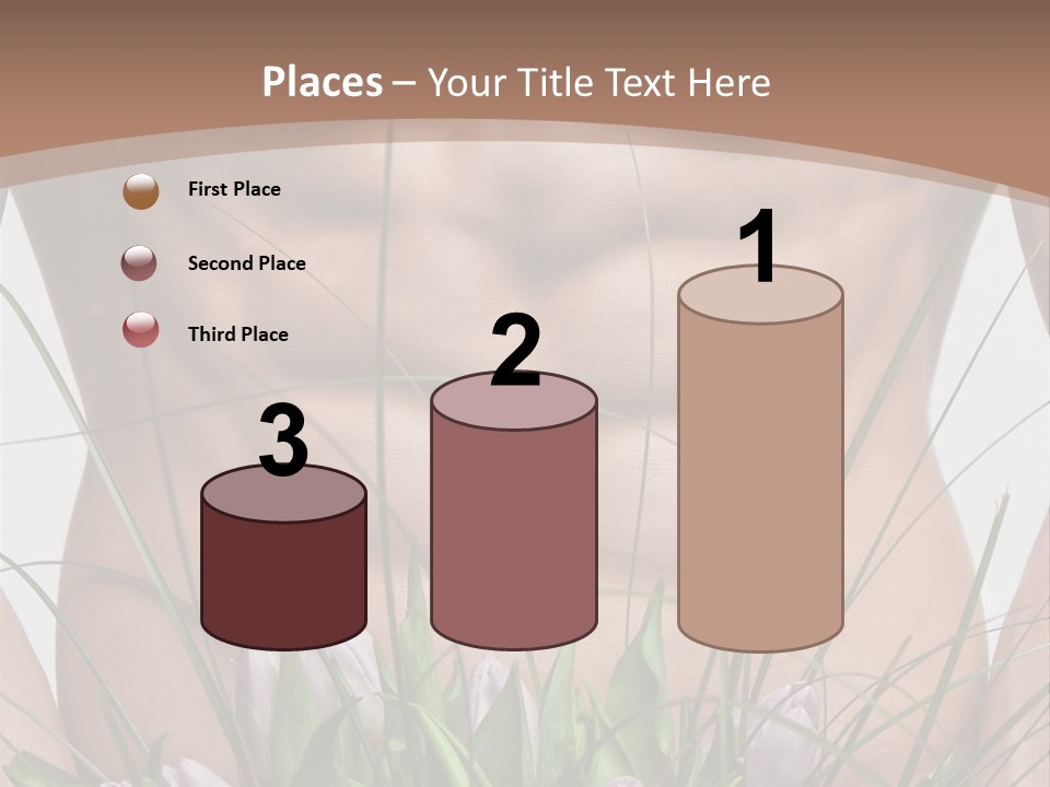 Man With Flowers PowerPoint Template