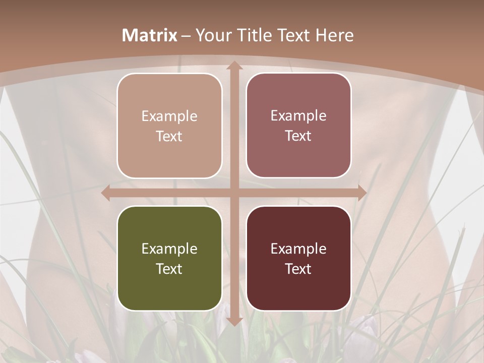 Man With Flowers PowerPoint Template