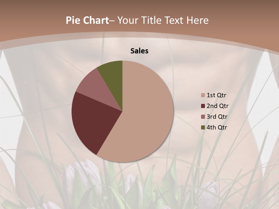Man With Flowers PowerPoint Template