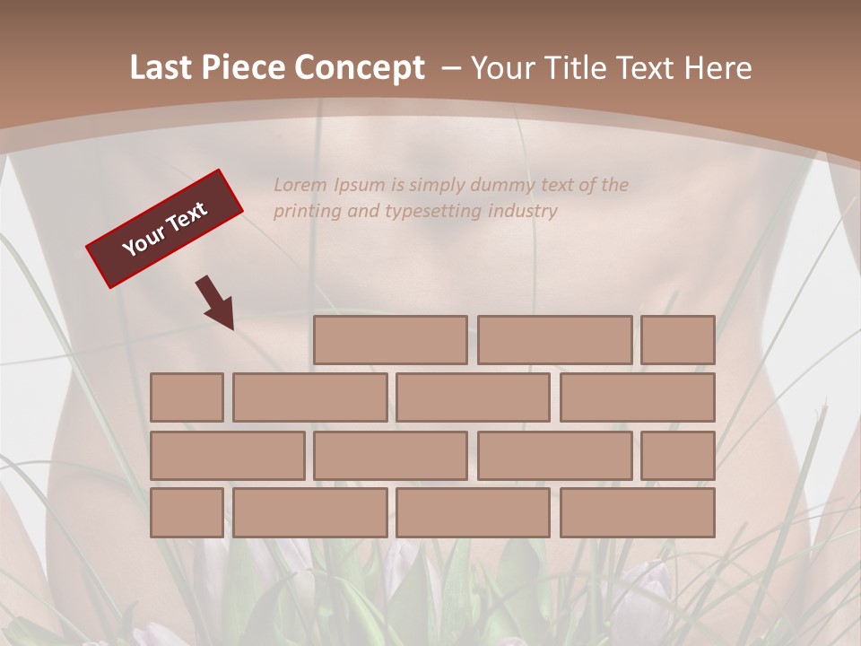 Man With Flowers PowerPoint Template