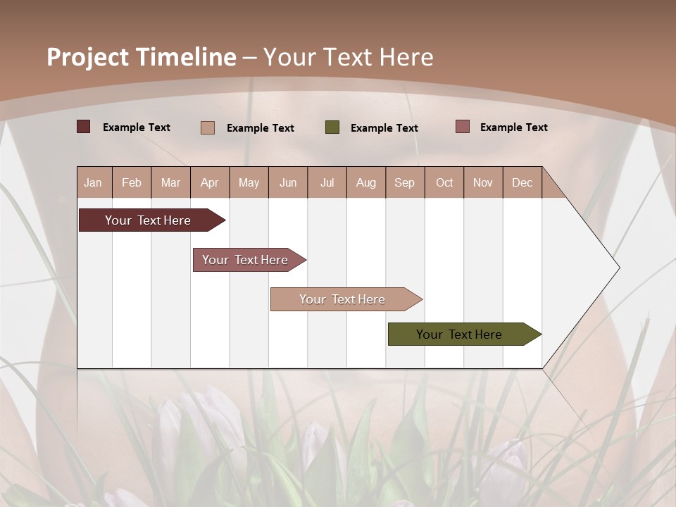 Man With Flowers PowerPoint Template