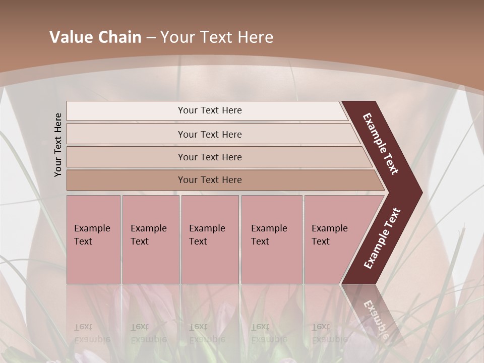 Man With Flowers PowerPoint Template