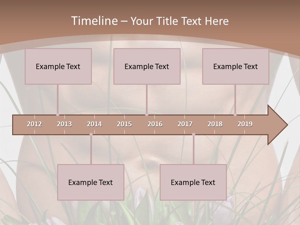 Man With Flowers PowerPoint Template