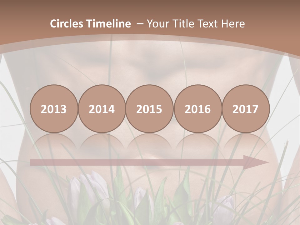 Man With Flowers PowerPoint Template