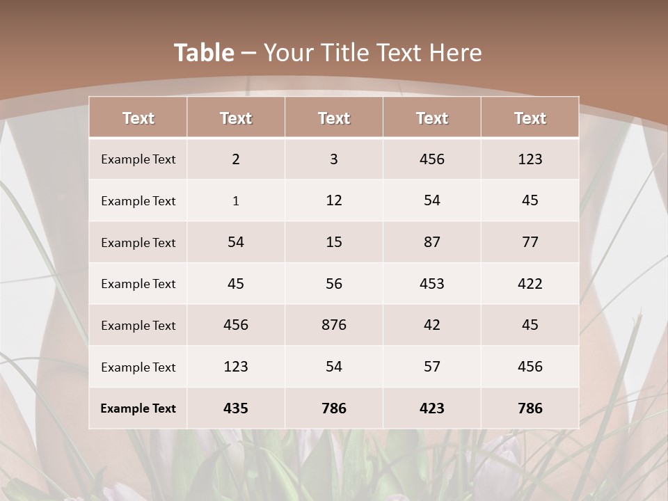 Man With Flowers PowerPoint Template