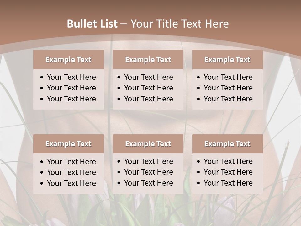 Man With Flowers PowerPoint Template