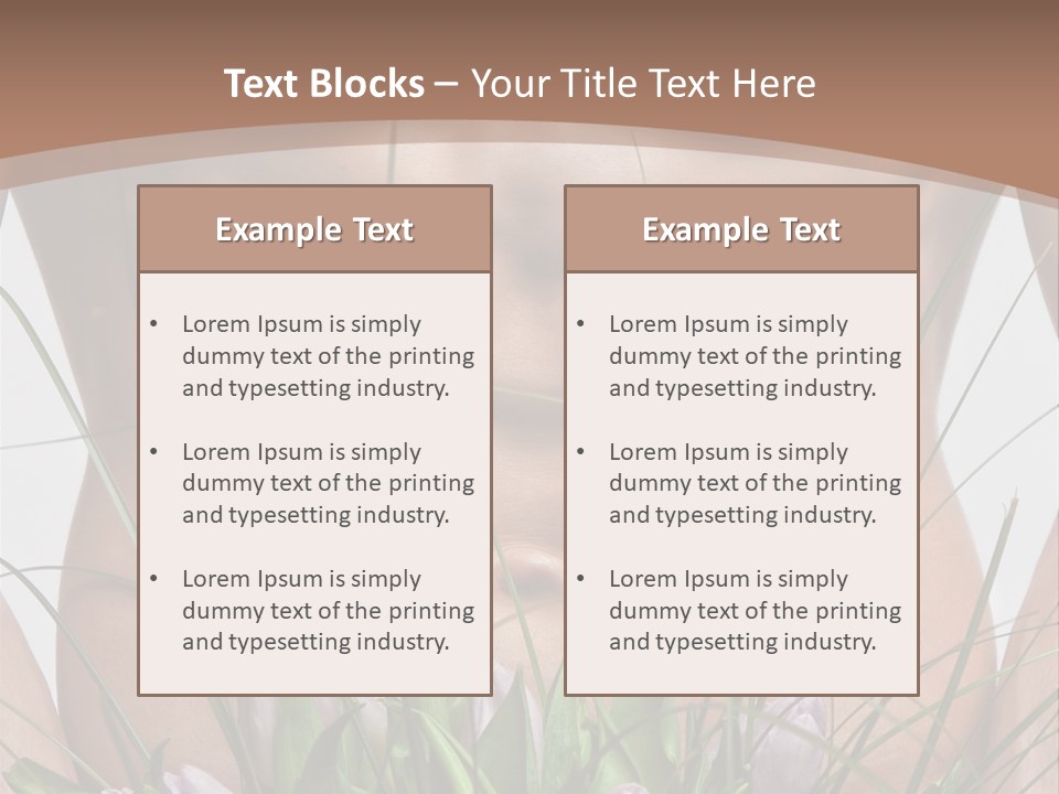Man With Flowers PowerPoint Template