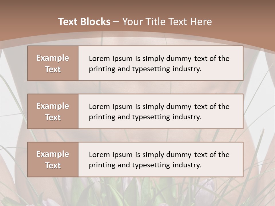 Man With Flowers PowerPoint Template