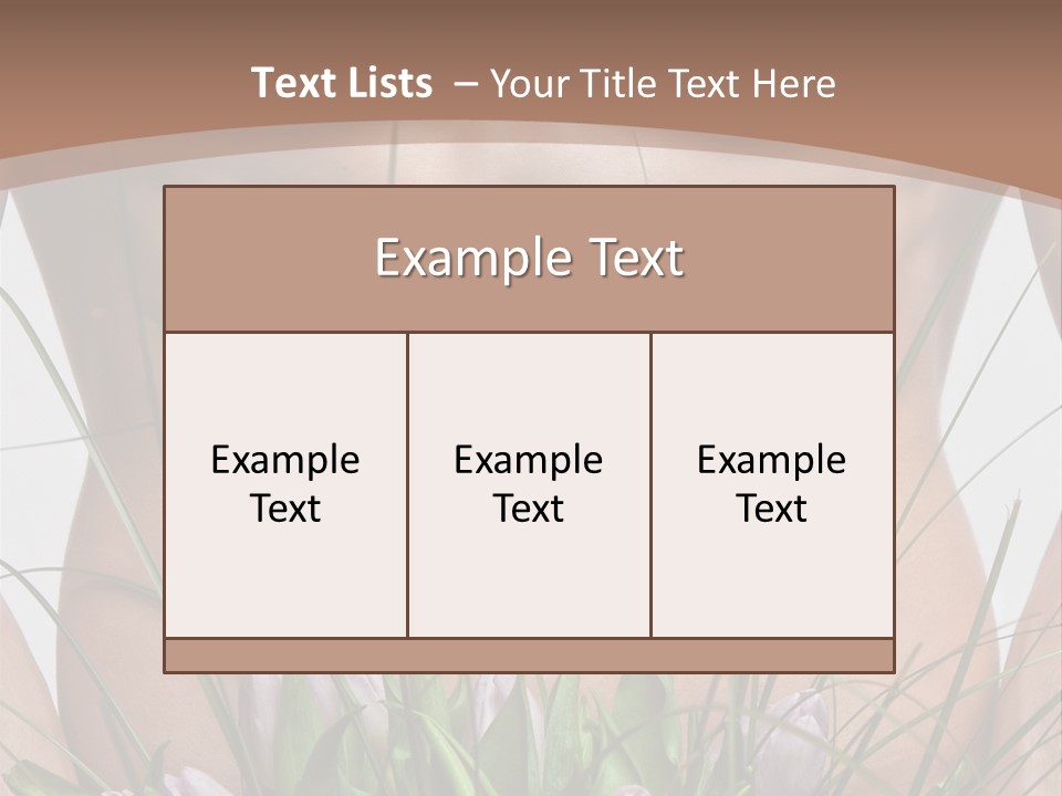 Man With Flowers PowerPoint Template