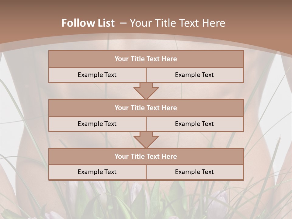 Man With Flowers PowerPoint Template