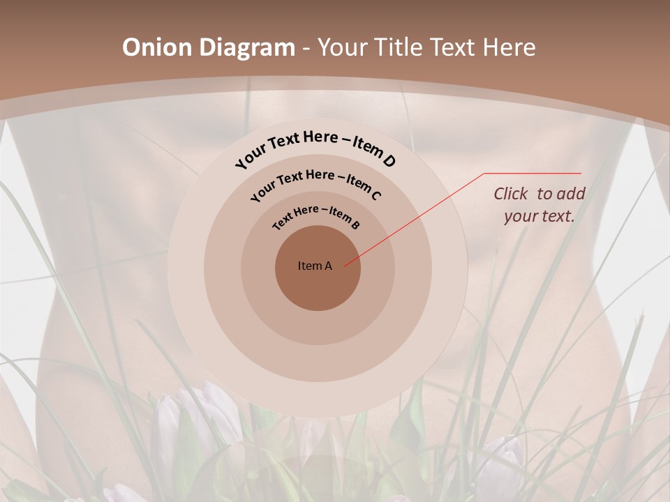 Man With Flowers PowerPoint Template