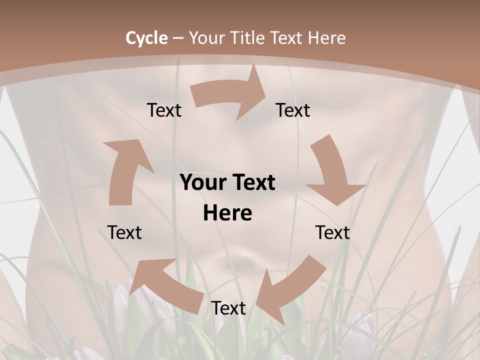 Man With Flowers PowerPoint Template