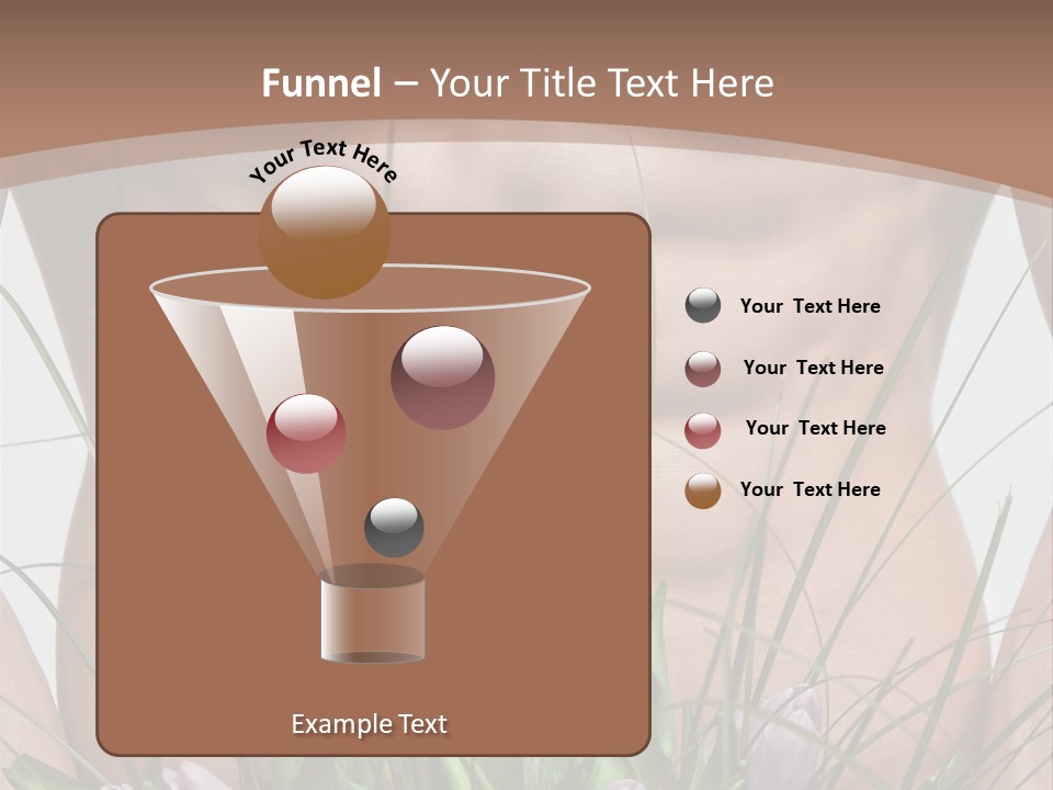 Man With Flowers PowerPoint Template