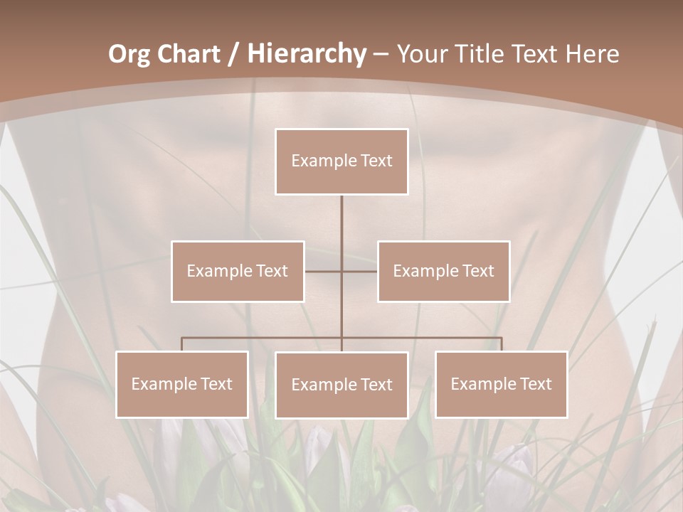 Man With Flowers PowerPoint Template