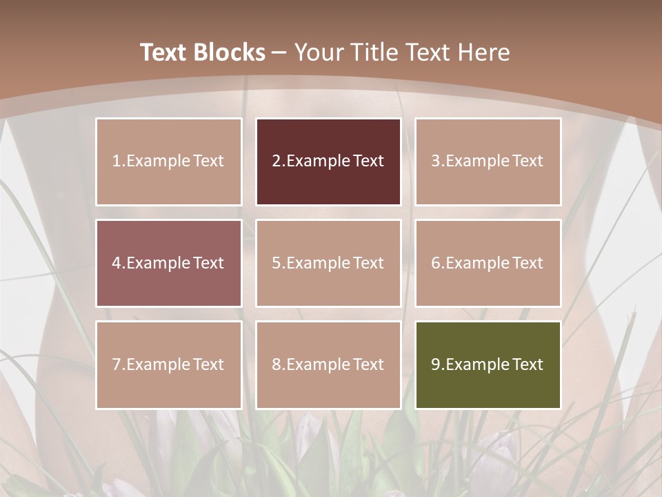 Man With Flowers PowerPoint Template