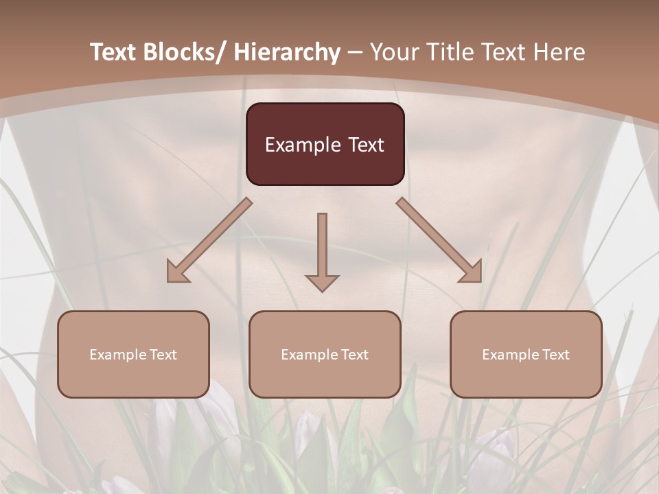 Man With Flowers PowerPoint Template